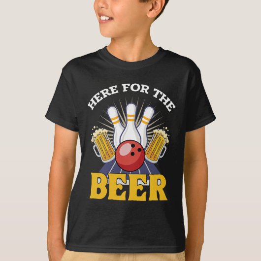 Hier voor het biertje Drink bowling T-shirt (Voorkant)