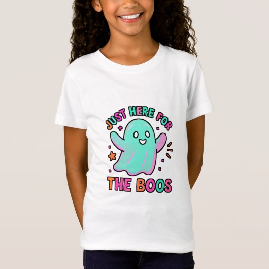 Hier voor het Boos Playful Ghost Halloween t-shirt (Voorkant)