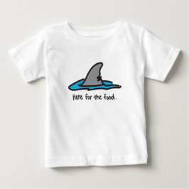"Hier voor het eten" Shark T-shirt