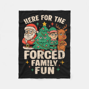 Hier voor het gedwongen familiefun Kerstman Kerstb Fleece Deken