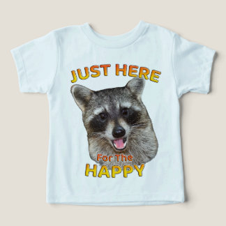 Hier voor het Happy Raccoon Peuter T-shirt