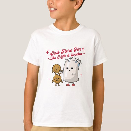 Hier voor het Kinder T-shirt Milk & Cookies (Voorkant)