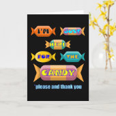 Hier voor het Snoep. Dank u wel Kaart (Gele Bloem)