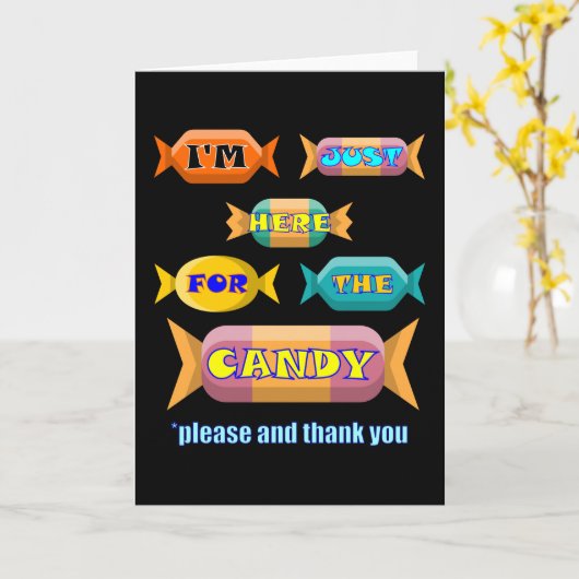 Hier voor het Snoep. Dank u wel Kaart (Gele Bloem)