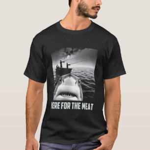 Hier voor het vlees - Grappige haai selfie vissen  T-shirt