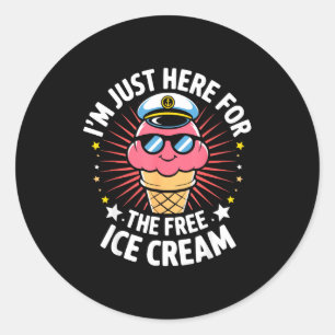 Hier voor ijs grapjassen cruise reis bij elkaar pa ronde sticker
