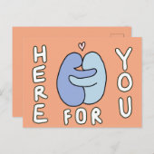 Hier voor jou wenskaart briefkaart (Voorkant / Achterkant)