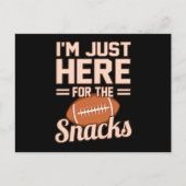 Hier voor Snacks Football Player Coach Game Uitnodiging Briefkaart (Voorkant)