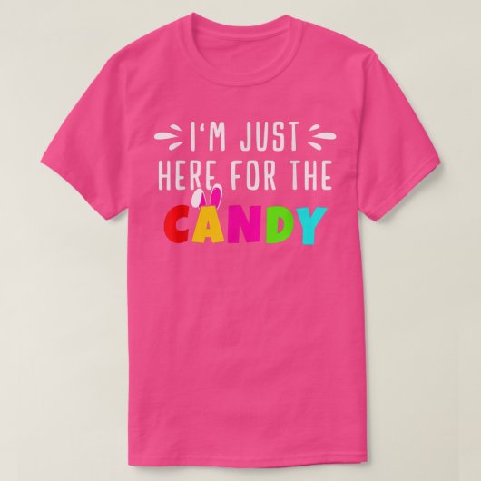 Hier voor Snoep Easter Bunny Gift Mannen T-shirt (Design voorkant)