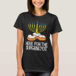 Hier voor Sufganiyot Hanukkah Chanukah Pajama T-shirt<br><div class="desc">Hier voor Sufganiyot Hanukkah Chanukah Pajama</div>