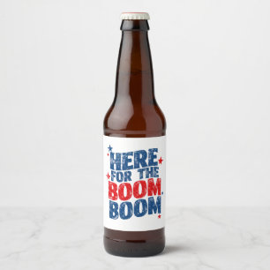 Hier voor The Boom 4 juli Patriottisch  Bier Etiket