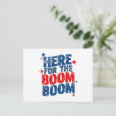 Hier voor The Boom 4th of July Patriottisch Briefkaart (Staand voorkant)