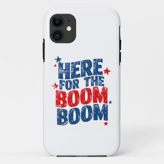 Hier voor The Boom 4th of July Patriottisch Case-Mate iPhone Case (Achterkant)
