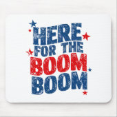 Hier voor The Boom 4th of July Patriottisch Muismat (Voorkant)
