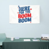 Hier voor The Boom 4th of July Patriottisch Spandoek (Beurs)