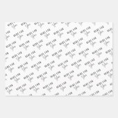 Hier voor u die papierbladen verpakt inpakpapier vel (Voorkant 3)