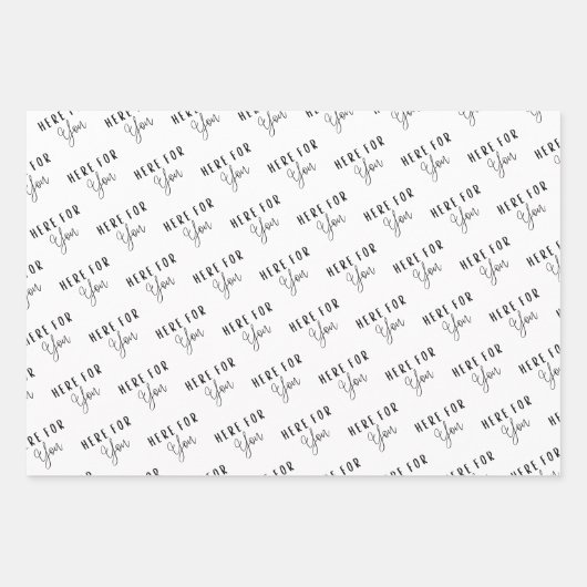 Hier voor u die papierbladen verpakt inpakpapier vel (Voorkant 2)