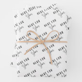 Hier voor u die papierbladen verpakt inpakpapier vel (In situ)