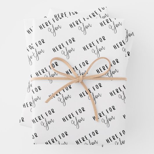 Hier voor u die papierbladen verpakt inpakpapier vel (In situ)