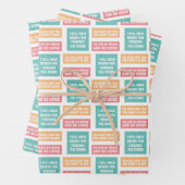 Hier voor u die papierbladen verpakt inpakpapier vel (In situ)