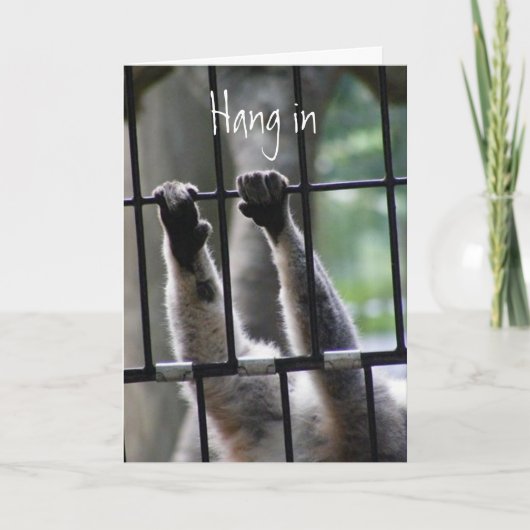 Hier voor uw support en aanmoediging kaart (Voorkant)