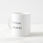Hier voor Wi-Fi – Relatable Remote Work Mok (Voorkant links)