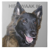 Hier waak ik tegeltje (Voorkant)