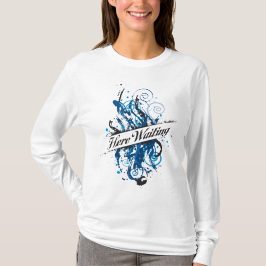 Hier Wachten T-shirt (Voorkant)