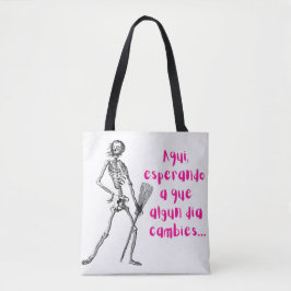 Hier wachtend tot je meme verandert tote bag