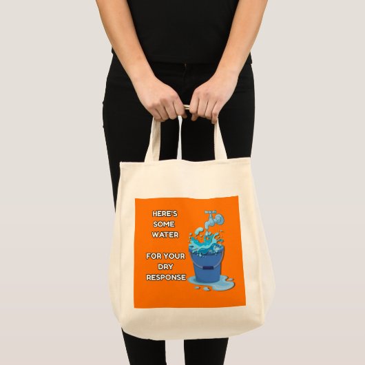Hier wat water - grappig tote bag (Voorkant (product))