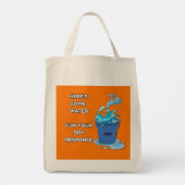 Hier wat water - grappig tote bag (Achterkant)