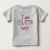 Hier weg! honkbalpersonage (Achterkant)