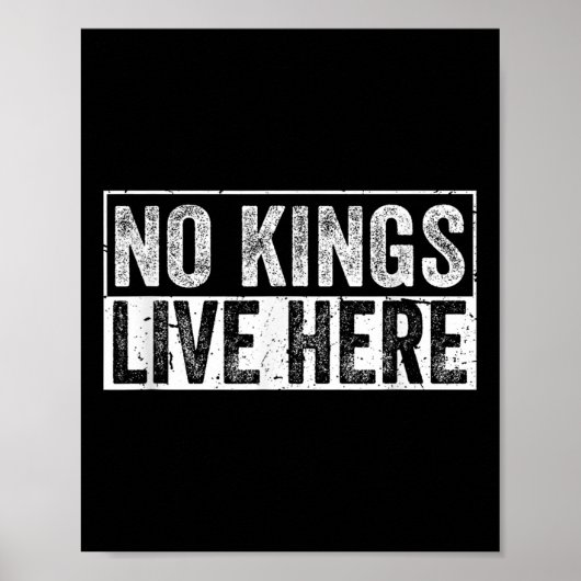 Hier wonen geen koningen poster (Voorkant)