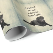 Hier woont een geroomde labrador cadeaupapier (Rol Hoek)