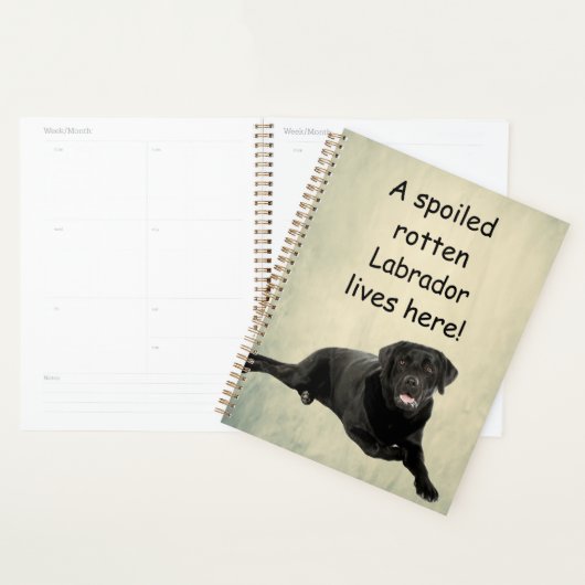 Hier woont een geroomde labrador planner (Display)