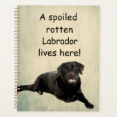 Hier woont een geroomde labrador planner (Voorkant)