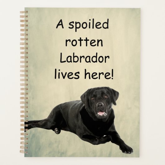 Hier woont een geroomde labrador planner (Voorkant)