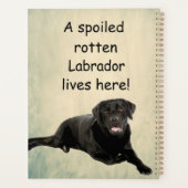 Hier woont een geroomde labrador planner (Achterkant)