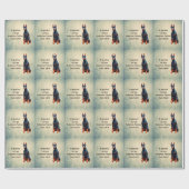 Hier woont een gesteggel, Rotten Doberman Pinscher Cadeaupapier (Vlak)