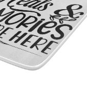 Hier worden maaltijden en herinneringen gemaakt snijplank (Hoek)