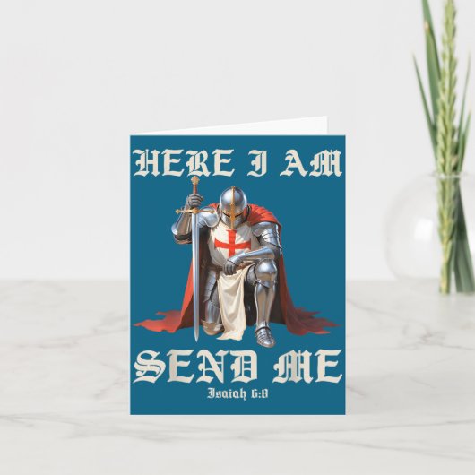 Hier Zend Ik Tempeliers Illustratie Kaart (Voorkant)