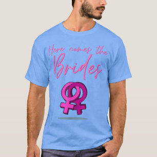 Hier zie je de bruidsende lGBT Pride Gift T-shirt
