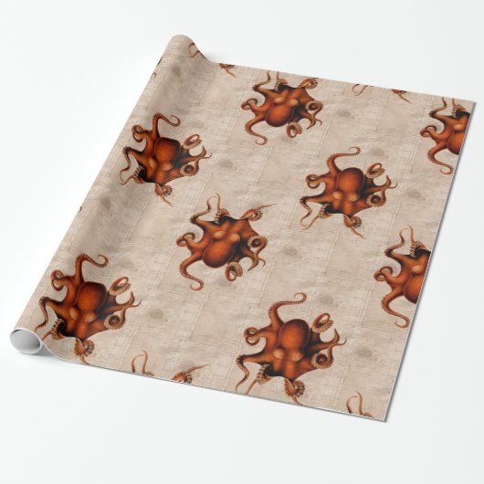 Hier zie je de Monsters Cadeaupapier (Uitgerold)