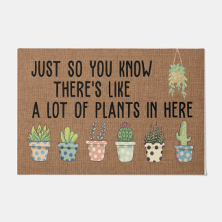 Hier zie je een hoop Planten Deurmat