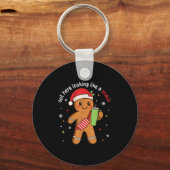 Hier ziet eruit als een snack grappige boujee Xmas Sleutelhanger (Voorkant)