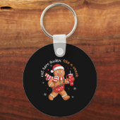 Hier ziet eruit als een snack grappige boujee Xmas Sleutelhanger (Voorkant)