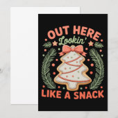 Hier ziet het eruit als Snack Debbie Cakes Kerstmi Kaart (Voorkant / Achterkant)