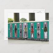 Hier zijn de John/Portable Toilets:) Briefkaart (Voorkant / Achterkant)