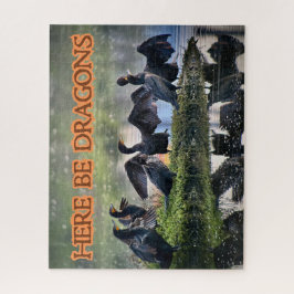 Hier zijn Draken Aalscholvers zijwaarts gericht Legpuzzel