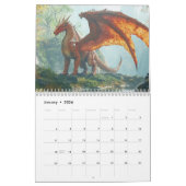 Hier zijn Draken Elk Jaar Fantasy Kalender (Jan 2026)